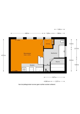 Floorplan - Voorweg 167, 2376 BD Nieuwe Wetering